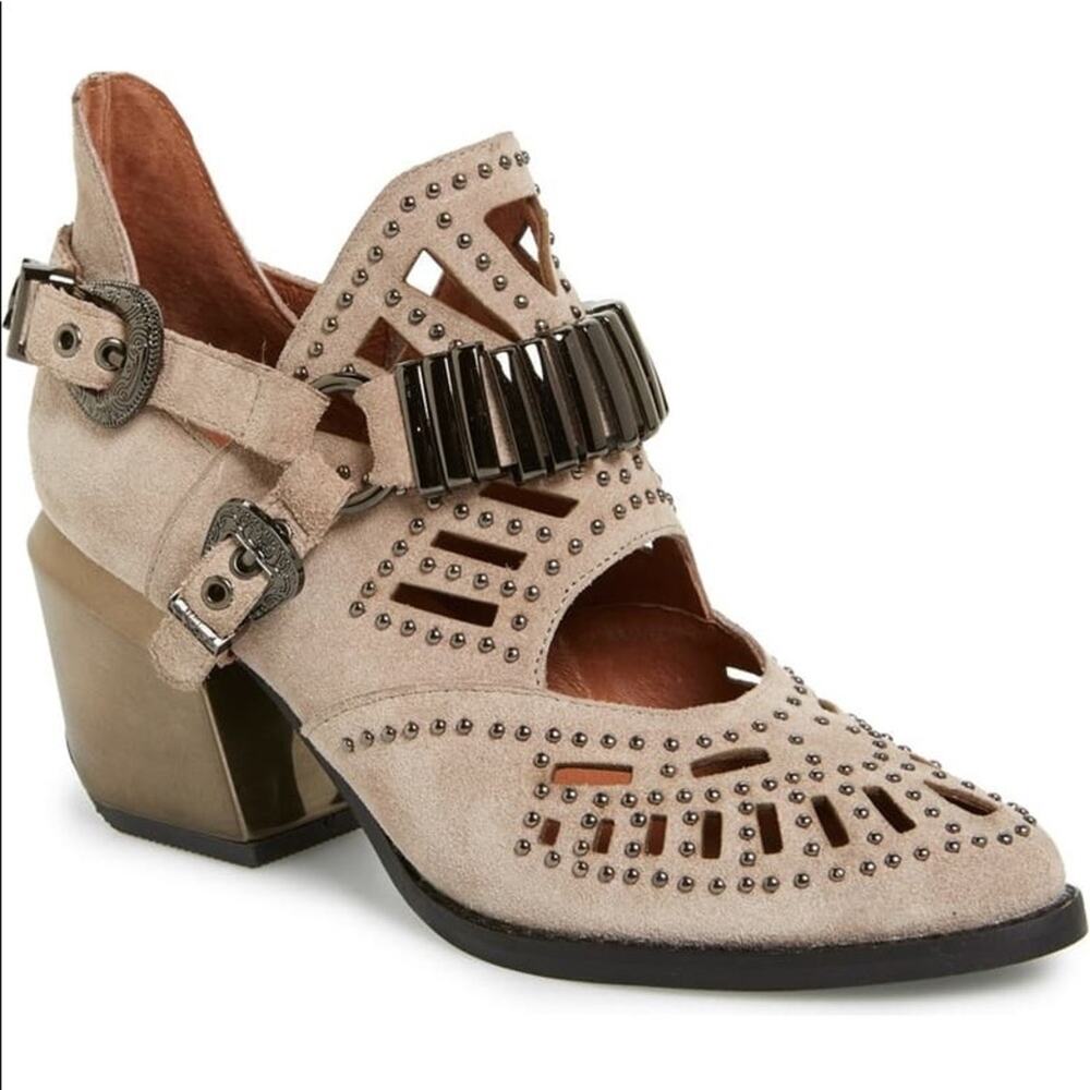 Jeffrey Campbell 7.5 calhoun ankle studded boots